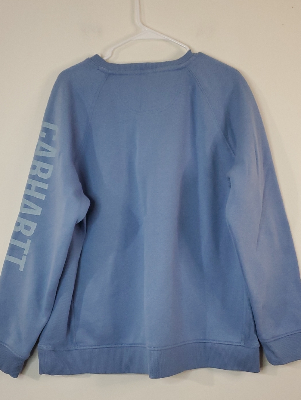 Carhartt Womens Relaxed Fit Crewneck Sweatshirt Size 2X Textured Arm Logo - Picture 9 of 14